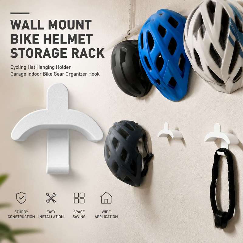 Cycling Gear Organizer Wall - Настенный держатель для хранения велосипедных шлемов,