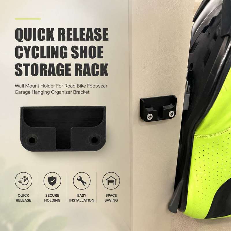 Cycling Gear Organizer Wall - Быстросъемный настенный держатель для хранения велосипедной