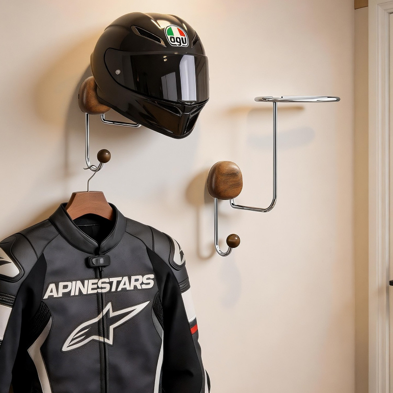 Cycling Gear Organizer Wall - Настенный держатель для шлема без сверления,